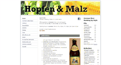 Desktop Screenshot of hopfenmalz.de