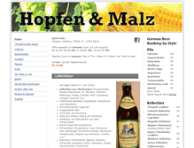 Tablet Screenshot of hopfenmalz.de